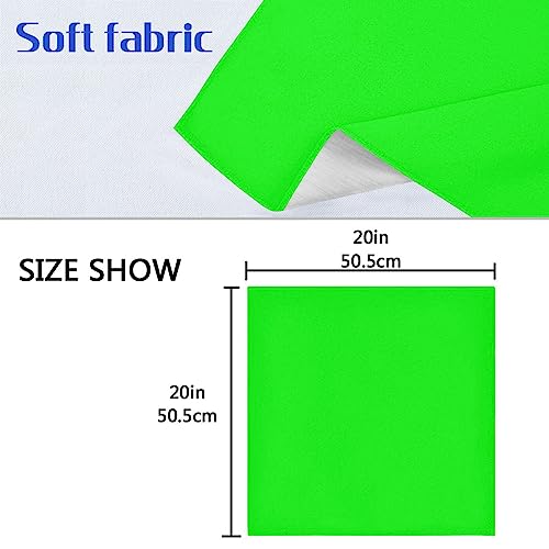 Servilletas de Tela Cuadradas Verde Neón Moudou x6 miniatura 4