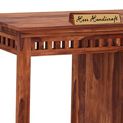 Image of Solid Sheesham Wood Study Table for Adults | Computer Table for Home | Wooden Writing Desk | Office Table for Office Work | Work from Home Table with 2 Drawers (14)