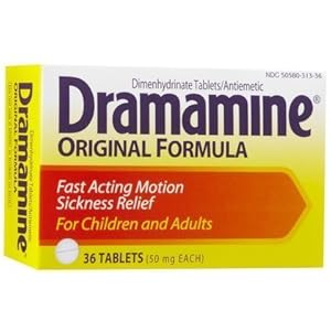 Dramamine 50mg Tablets-36 ct (Quantity of 4)