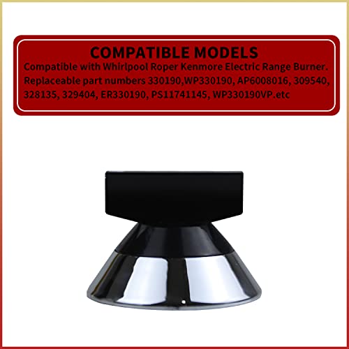 330190 Wp330190 Electric Range Stove Knobs Replacement Part Compatible With Whirlpool Surface Burner Top Control Replaces Ap6008016,309540,328135,329404,Er330190,Ps11741145-4 Pack #TOP4