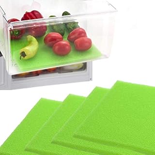 Dualplex® Fruit & Veggie Life Extender Liner for Fridge Refrigerator Drawers, 12x15 Inches (4 Pack)  Extends The Life of Your Produce & Prevents Spoilage