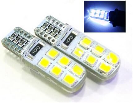 Best to Buy (6-PACK) T5/T10 2-Watt LED Bulb 12-30V AC/DC, 12SMD2835 2W (Jc10 Bi-pin 10-18w Replacement)-Blue