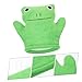 Healvian Frog-shaped Exfoliating Bath Scrubbing Mitt Dual-sided Skin Cleaning Glove for Gentle Cleansing and Refreshing Shower Experience for All Skin Types
