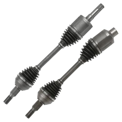 Detroit Axle - Front CV Axles for GMC Acadia Chevrolet Traverse Buick Enclave Saturn Outlook, Complete CV Axle Shafts Assembly Replacement
