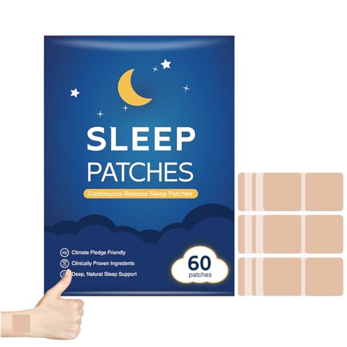 RITPDWP 60 Count Sleep Patches for Adults Extra Strength,Natural Sleep Aid for Deep Sleep,Sweet Dream Patches for Women & Men, Nighttime Sleeping Stickers for Night Comfort Rest.