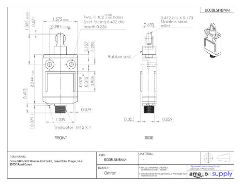 Rouleau d'étanchéité Omron 1 A miniature protégeant vos circuits électriques