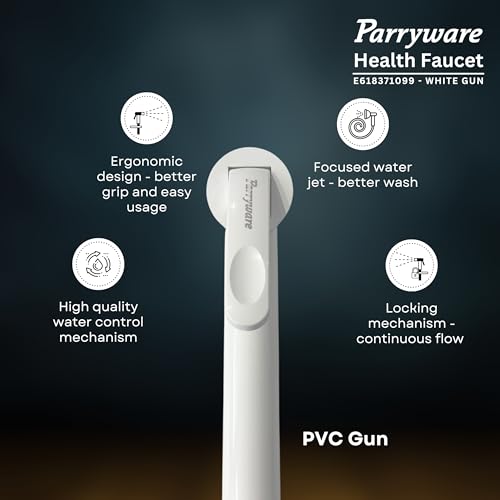 Image of Parryware Health Faucet PVC Gun WITHOUT HOSE AND HOOK | Economical Toilet Spray Gun /Bidet Spray Gun (E618371099)