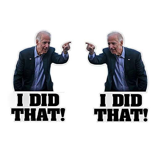 100pcs I Did That Biden Stickers Biden Stickers Biden I Did That Stickers Gas Pump Biden Funny Stickers Car Bumper Pointed to Your Left Stickers Decal Biden I Did This Stickers