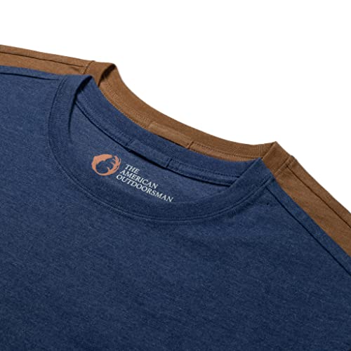 The American Outdoorsman Men's Short Sleeve Rugged Workwear T-Shirt 2-Pack, Perfect for Camping, Hiking, and Outdoors3