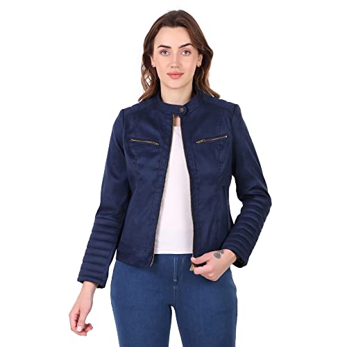 Image of Leather Retail Women's Suede Faux Leather Jacket