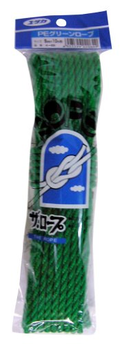 ユタカメイク PEグリーンロープ 5mm×10m A-68
