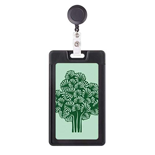 Porte-badge rétractable motif fleurs avec clip rotatif 360