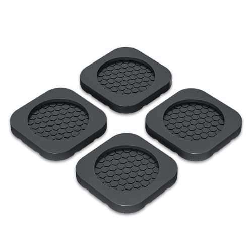Shock Absorbing Mat-Square, Anti Vibration Pads for Washing Machine, Anti Vibration Pads Prevent Washer & Dryer Moving Shaking Walking, Floor Protector 4 Pack