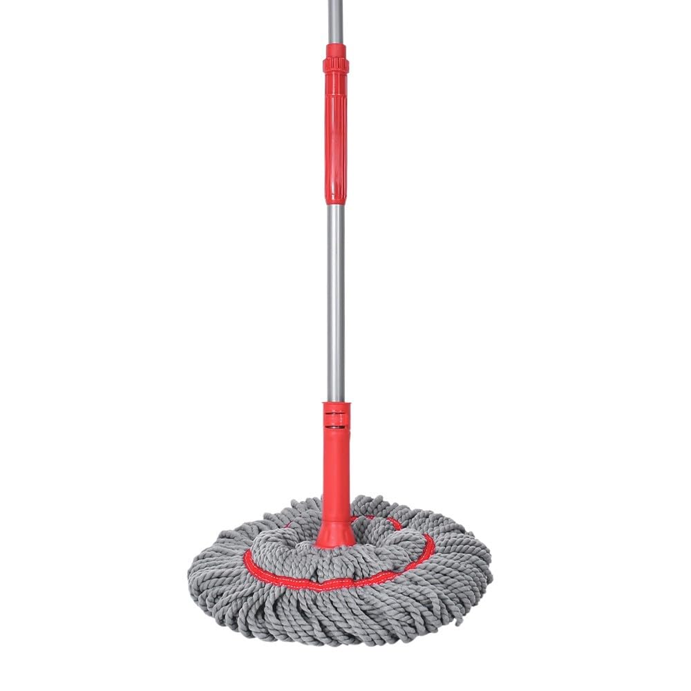 Liseré Vert | Balai serpillère Magic Twist Mop® Lave sols Ultra-​Absorbant, Compact, essorage intégré, Manche télescopique