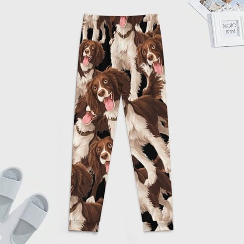 Boykin Spaniel Dog Men's Pajama Bottoms Sleep Lounge Soft Comfy Pants Sleepwear4