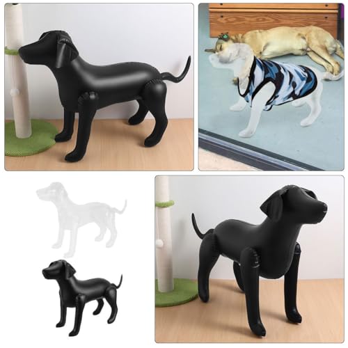 Hund Schaufensterpuppe 2st Haustierbekleidungsmodell Stehender Aufblasbarer Hund Haustier Schaufensterpuppe Stehende Aufblasbare Hunde Für Hundekleidung Stehendes Hundemodell PVC