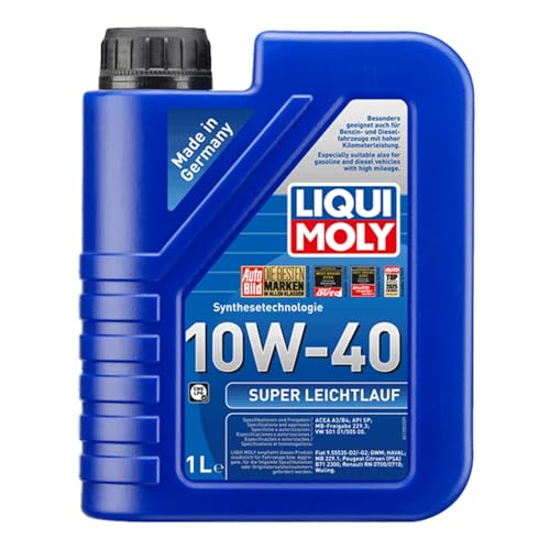 Liqui Moly Super Leichtlauf 10W-40 | 1 L | Synthesetechnologie Motoröl | Art.-Nr.: 1300