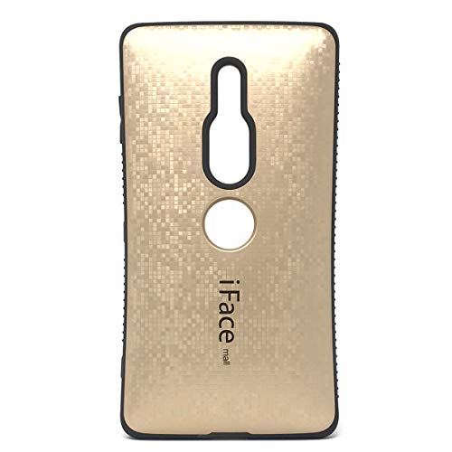 モザイク版 iFace mall Xperia XZ2 Premium カバー ケース Xperia XZ2プレミアム SO-04K SOV38 ケース ハードケース アイフェスモール ラメ エクスペリアXz2プレミアム ケース 耐衝撃 (ゴールド)