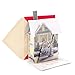 Hallmark 0899XSO1002 Christmas Pop Up Card with Light and Song (Displayable Dimensional Thomas Kinkade House Plays We Wish You a Merry Christmas), Snowy House