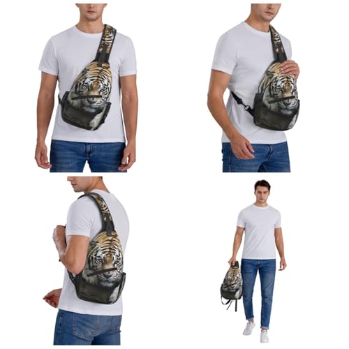 Morrales Cruzados Tiger Lie Para Hombre y Mujer Negro miniatura 7
