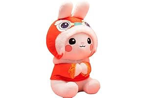 Adorable 2023 Chinese New Year Rabbit Plush Doll: Embodying Good Fortune and Prosperity