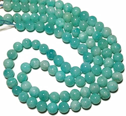 Amazonite du Pérou LKBEADS perles rondes lisses 8mm de qualité supérieure pour bijoux