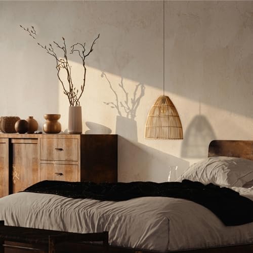 Candelabros de bambú para comedor que eliminan sombras duras en el salón 4