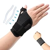 Scettar 2 Muñequera Pulgar, Ajustable Férula para el Pulgar con Muñequera, Soporte de Dedos Muñequera para Tenosinovitis,Artritis,Dolor de Pulgar,Tendinitis