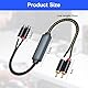 Tulov RCA Rauschunterdrücker, Entstörfilter, Erdschleife,für Geräuschisolator, Ground Loop Isolator für Auto Heim Stereo System/Bluetooth Lautsprecher
