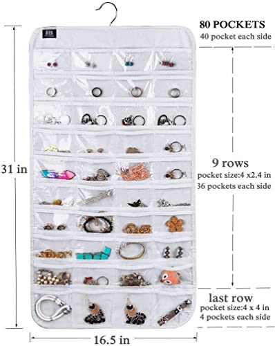 image for BB Brotrade Hanging Jewelry Organizer,Accessories Organizer,80 Pocket 