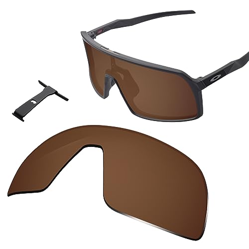 Image of 100% Precise-Fit Replacement Sunglass Lenses & Black Wicket for Oakley Sutro OO9406