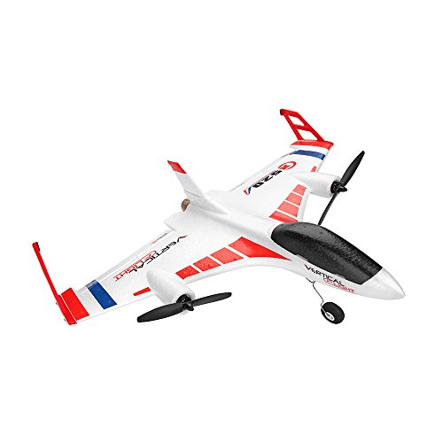 ASfairy-Toy XK X520 2.4G 6CH 3D/6G Airplane Vertical Takeoff Outdoor 6G Leveling Mode 3D Stunt Mode Delta Wing RC Foam Glider Remote Control Plane with Big Remote Control