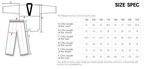 Mooto Bs4 Kukkiwon Uniform Taekwondo Uniforms Tae Kwon Do Dobok Korean World Wtf (150 (Height : 150~159Cm)(4.92~5.22Ft) #TOP7