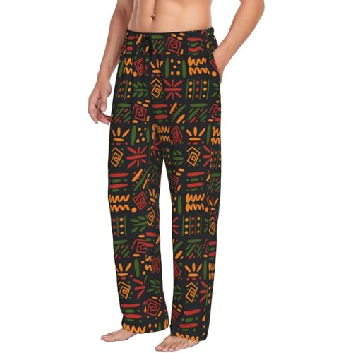 Juneteenth Since 1865 Celebrate Freedom Afican Men's Pajama Pants Sleepwear Bottom Long Sleeve Sleep2