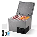 VEVOR Kompressor Kühlbox 40 L, Auto Kühlschrank aus Ultraleichtem EPP, Elektrische Gefrierbox mit App-Steuerung, 12 V/24 V DC, -10 °C bis 10 °C, für LKW, Van, RV, SUV, Boot, Reisen & Camping