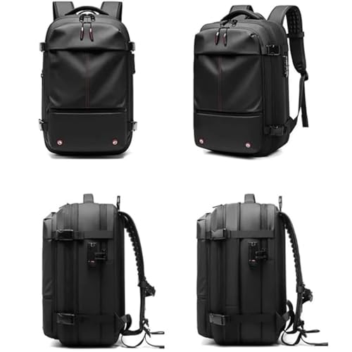 Vacpack Backpack, vacuum backpack, 60L Vacuum Compress Pack Expandable Backpack, Waterproof And Anti-Theft Travel(Black,With vacuum pump) 7