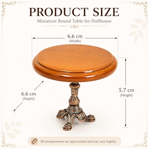 Maison de poupée 1:12 accessoires table bois miniature - 2