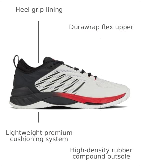 Image of K-Swiss Women's Hypercourt Supreme 2 Tennis Shoe