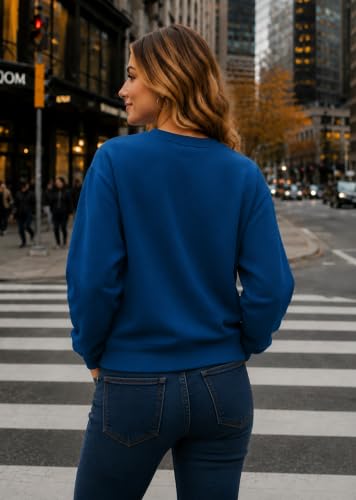 Image of Mack Jonney Women's Solid Winter Sweatshirt|Soft Fleece Fabric Full Sleeve Round Neck Sweatshirt|Stylish Casual Wear for Women-mj-281