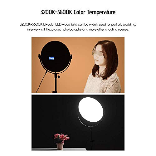 LXDDP 50W LED-Ringlicht, entflammbare Ringlampe mit Lichtstativ, 3 Lichtmodi und 10 Helligkeitsstufen für Fotografie und… – Bild 4