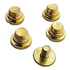 Polished Gold Grip Screws Set for Taurus PT92, PT96, PT57, PT58, PT92C, PT99, PT100, PT101, PT908, PT945 4 Fat Screws & 1 Slim Screw Included