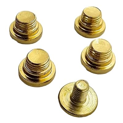 Polished Gold Grip Screws Set for Taurus PT92, PT96, PT57, PT58, PT92C, PT99, PT100, PT101, PT908, PT945 4 Fat Screws & 1 Slim Screw Included