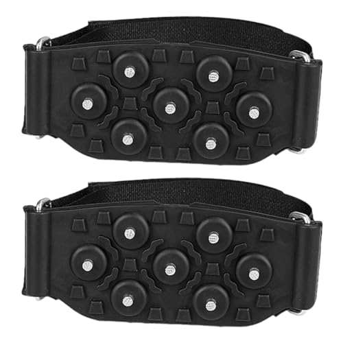 MUSISALY Ice Snow Grips for Shoes Multi-use Anti-Slip Crampon Spikes Outdoor Boot Sneaker Fit