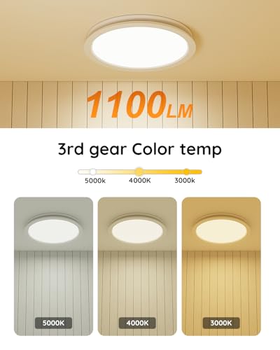 Image of Fitop Bathroom Exhaust Fan with Light,130 CFM 1.5 Sones 47W 1100LM