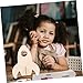 Milisten 5pcs Unpainted Wooden Rocket Toys for Craft Projects Boys and Girls Creative Painting Activities Safe Sturdy Material Fun and Educational Decorative Graffiti Toys
