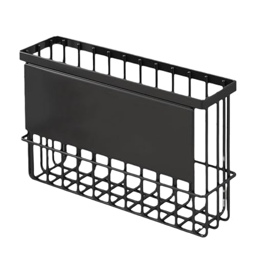 Recogida de almacenamiento magnético del refrigerador-un estante de almacenamiento magnético multifuncional y gran capacidad. Tipo magnético sin perforación. Se puede unir a cualquier superficie de