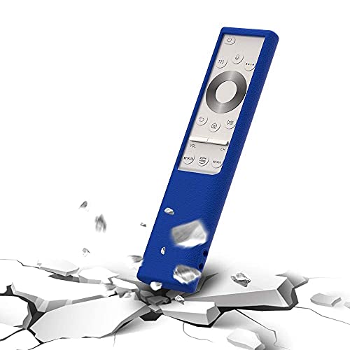 Image of Oboe Silicone Protective Case for Samsung BN59-01311 Smart TV Remote - Shockproof Anti-Slip Battery Cover for QLED TV Remote - Anti-Lost with Loop (Blue)