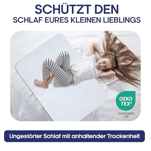 Barbons Inkontinenzunterlage waschbar Matratzenschutz 75x90 - wasserdichte Bett Inkontinenzauflage matratzenauflage Bettunterlage waschbar nässeschutz matratzenauflage (75x90 cm)