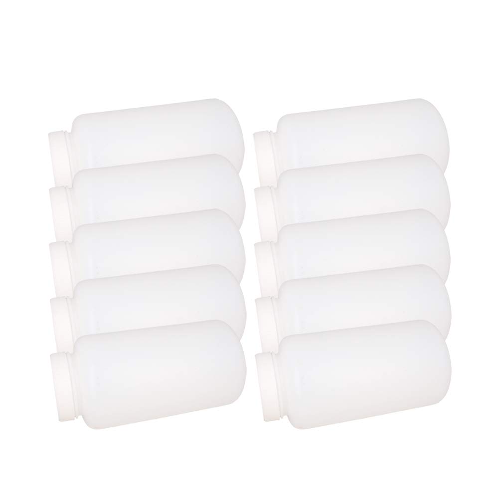 Heyiarbeit 10 recipientes de plástico vacíos de laboratorio cilíndricos para productos químicos, reactivos, botellas de polietileno de 1000 ml