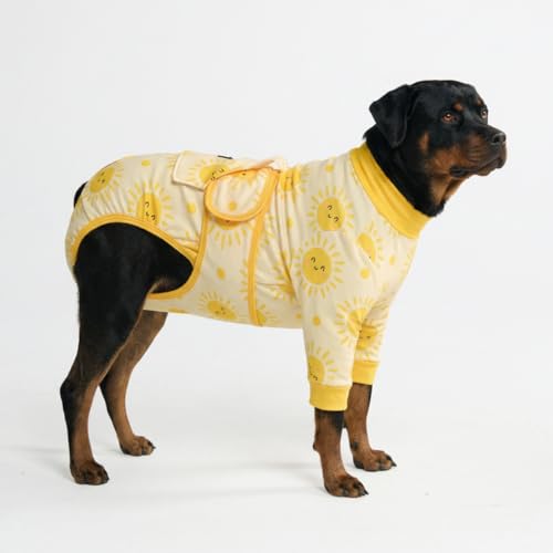 Image of Spark Paws Dog Recovery Suit - Surgical Onesie After Surgery, Male & Female | Full-Body & Belly Coverage Post Spay, Neuter or Abdominal Surgery - a Soft Cone Alternative. Breathable; Fits All Breeds